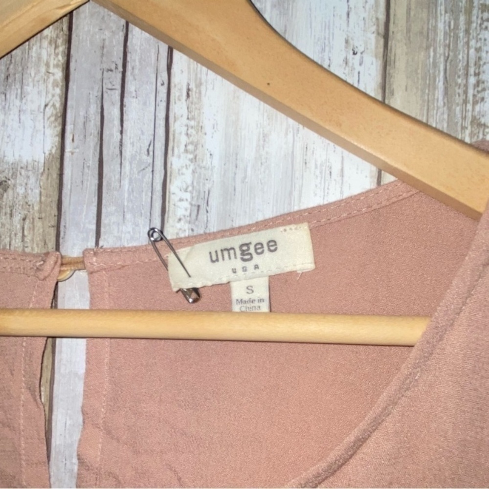 Umgee Blush Embroidered Dress - Picture 5 of 8